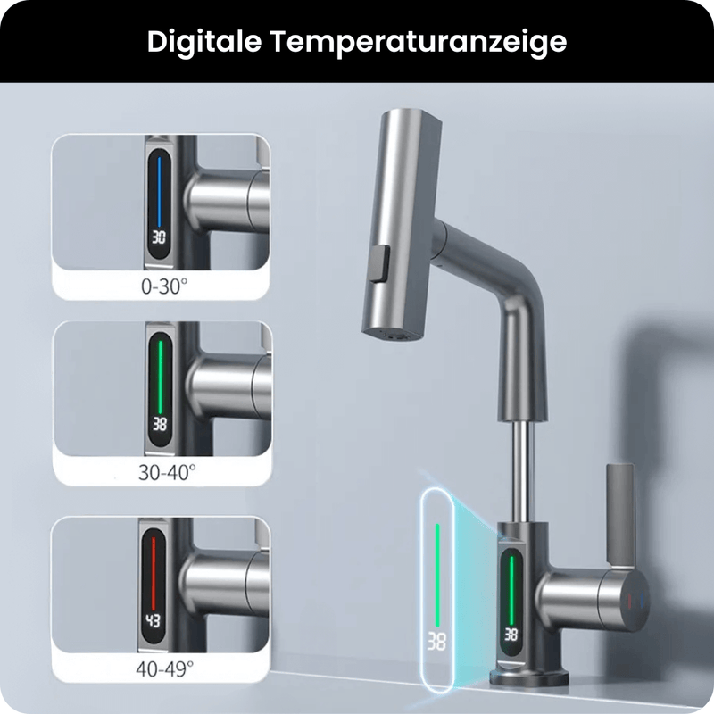 SmartStream - Innovativer Wasserhahn mit digitaler Temperaturanzeige KA2209